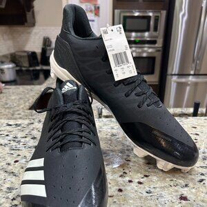 Adidas Ironskin Baseball Cleats Black/White Men's Size 15 - NEW